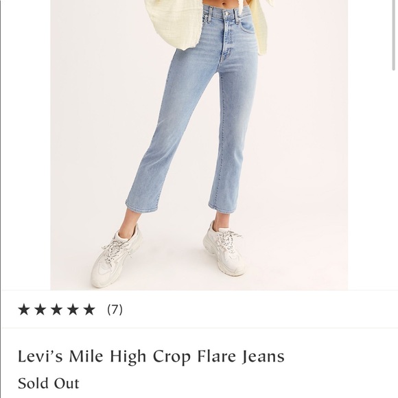 Levi’s mile high crop flare jeans - Picture 2 of 5